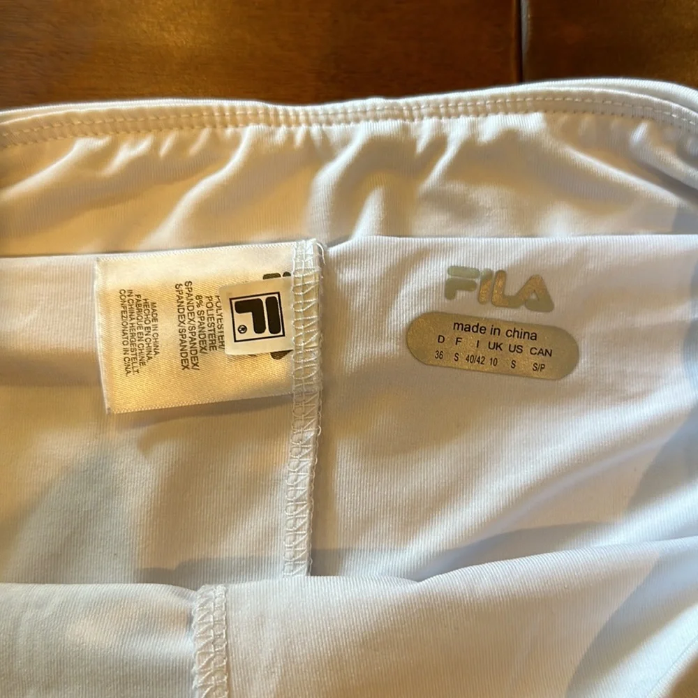Fila Women’s Sz Small Tennis or Golf Skort White - Picture 5 of 6